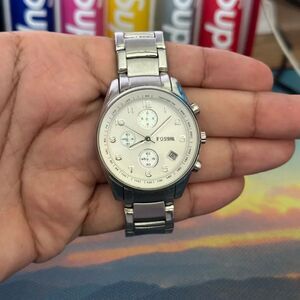 Fossil Watch Mens 40mm Chronograph Date Tachymeter FS-4393